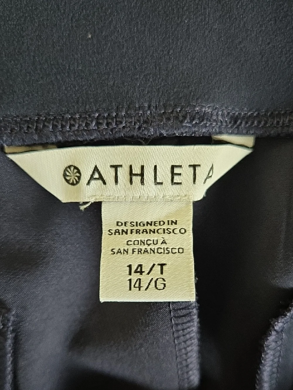Athleta Women's Endless High Rise Pants Size 14T Blue. Like new! - Picture 5 of 10